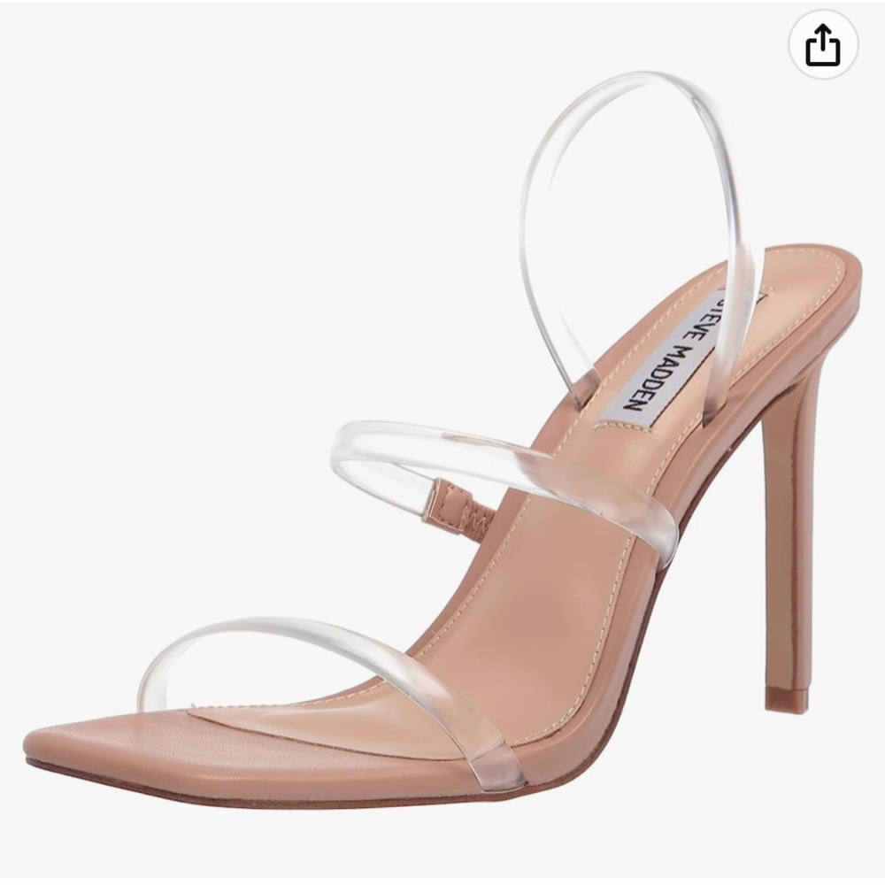 Steve Madden stewpot clear heels